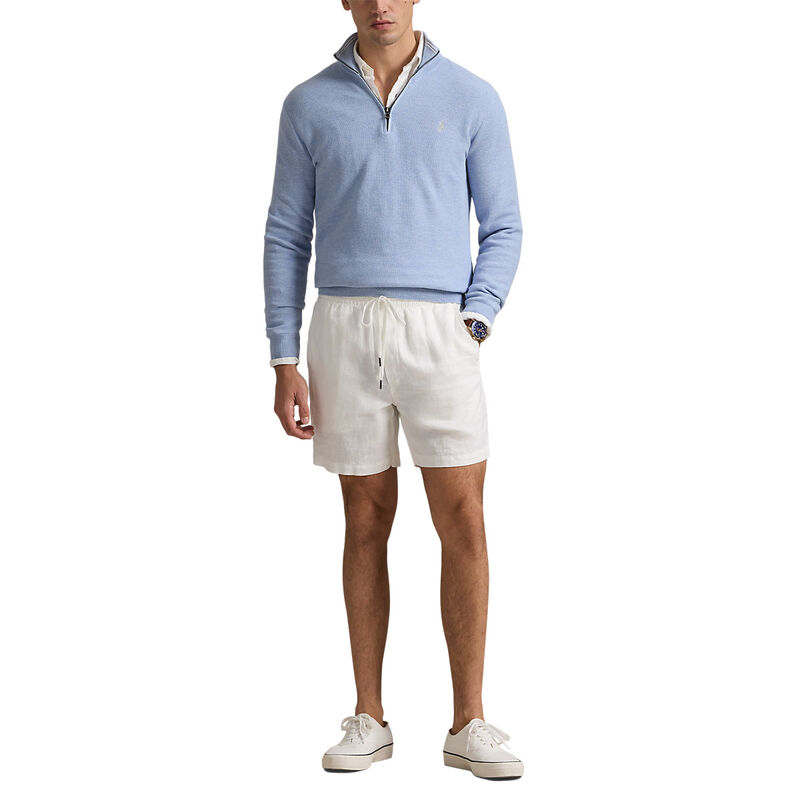 Polo Ralph Lauren Mesh-Knit Cotton Quarter-Zip Sweater image number 3